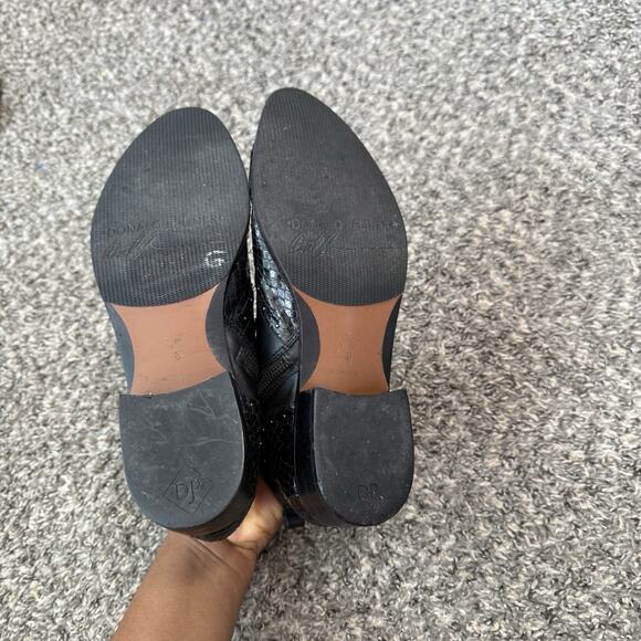 Donald J. Pliner Chukka Ankle Boots Western Studs LaceUp Zip Snakeskin Leather 8 - Picture 6 of 7